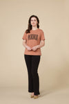 Distressed Mama Long-Staple Cotton Nursing T-Shirt