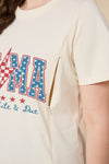 4th Of July Mama Long-Staple Cotton Nursing T-Shirt