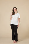 Organic Long-Staple Cotton Nursing T-Shirt-White