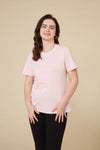 Organic Long-Staple Cotton Nursing T-Shirt-Pink