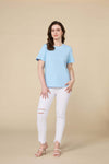 Organic Long-Staple Cotton Nursing T-Shirt-Blue