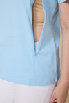 Organic Long-Staple Cotton Nursing T-Shirt-Blue