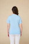 Organic Long-Staple Cotton Nursing T-Shirt-Blue