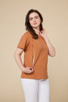 Organic Long-Staple Cotton Nursing T-Shirt-Bran
