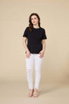 Organic Long-Staple Cotton Nursing T-Shirt-Black