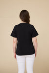 Organic Long-Staple Cotton Nursing T-Shirt-Black