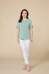 Organic Long-Staple Cotton Nursing T-Shirt-Green