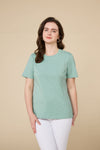 Organic Long-Staple Cotton Nursing T-Shirt-Green
