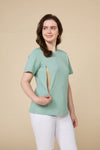 Organic Long-Staple Cotton Nursing T-Shirt-Green