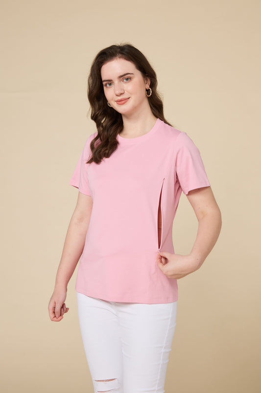 CoolEase™ Cooling Nursing T-Shirt-Pink