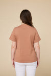 Organic Long-Staple Cotton Nursing T-Shirt-Mocha Mousse