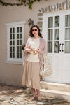 Organic Long-Staple Cotton Nursing T-Shirt-Apricot