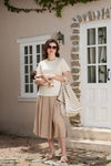 Organic Long-Staple Cotton Nursing T-Shirt-Apricot
