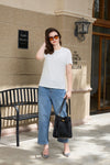 Organic Long-Staple Cotton Nursing T-Shirt-White