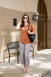 Organic Long-Staple Cotton Nursing T-Shirt-Bran