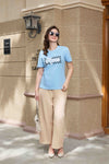 Mama Long-Staple Cotton Nursing T-Shirt