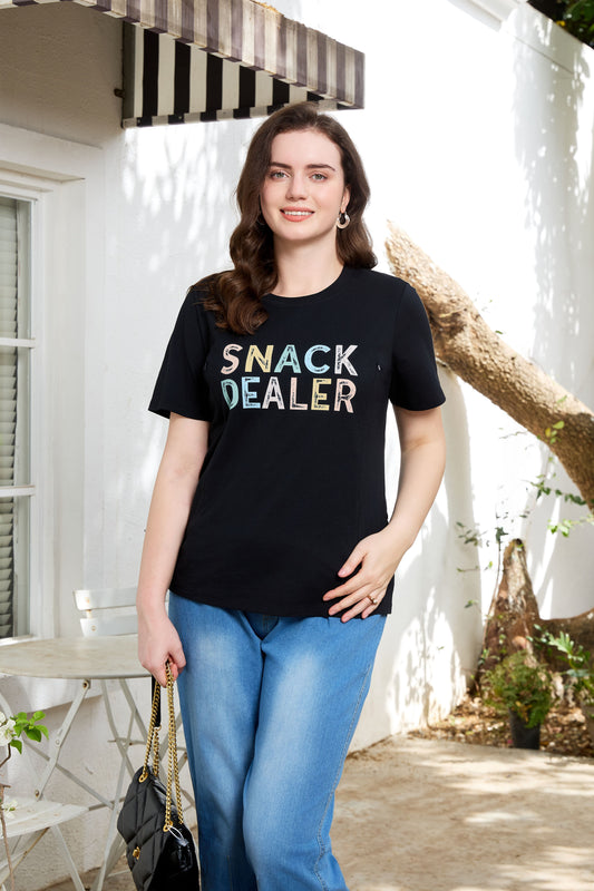 Snack Dealer Long-Staple Cotton Nursing T-Shirt