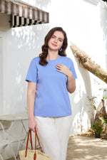 CoolEase™ Cooling Nursing T-Shirt-Purple